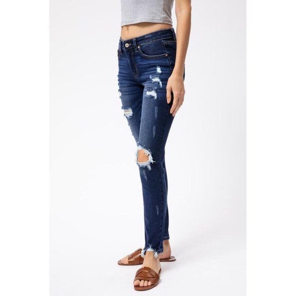 🔥HP!🔥 Opal Mid-Rise Super Skinny Distressed Jeans - Picture 6 of 9